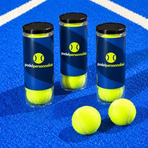 Balles de padel en tube personnalisé avec le logo padelpersonnalisé