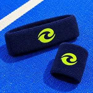 Bracelet ou bandeau éponge brodé avec un logo de démonstration