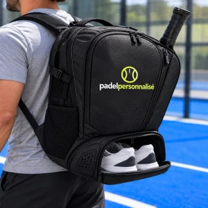Grand sac à dos de padel personnalisé avec le logo padelpersonnalisé