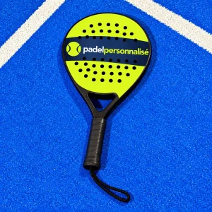 Raquette padel personnalisée Larme Carbone 3K avec le logo padelpersonnalisé