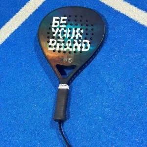 Raquette de padel personnalisée Larme Carbone 3K avec décor intégral