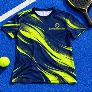 T-shirt de padel personnalisé sublimé avec le logo padelpersonnalisé